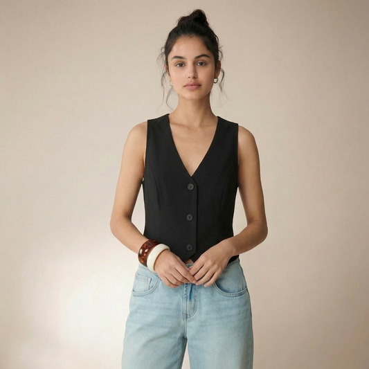 Chaleco Corto Negro