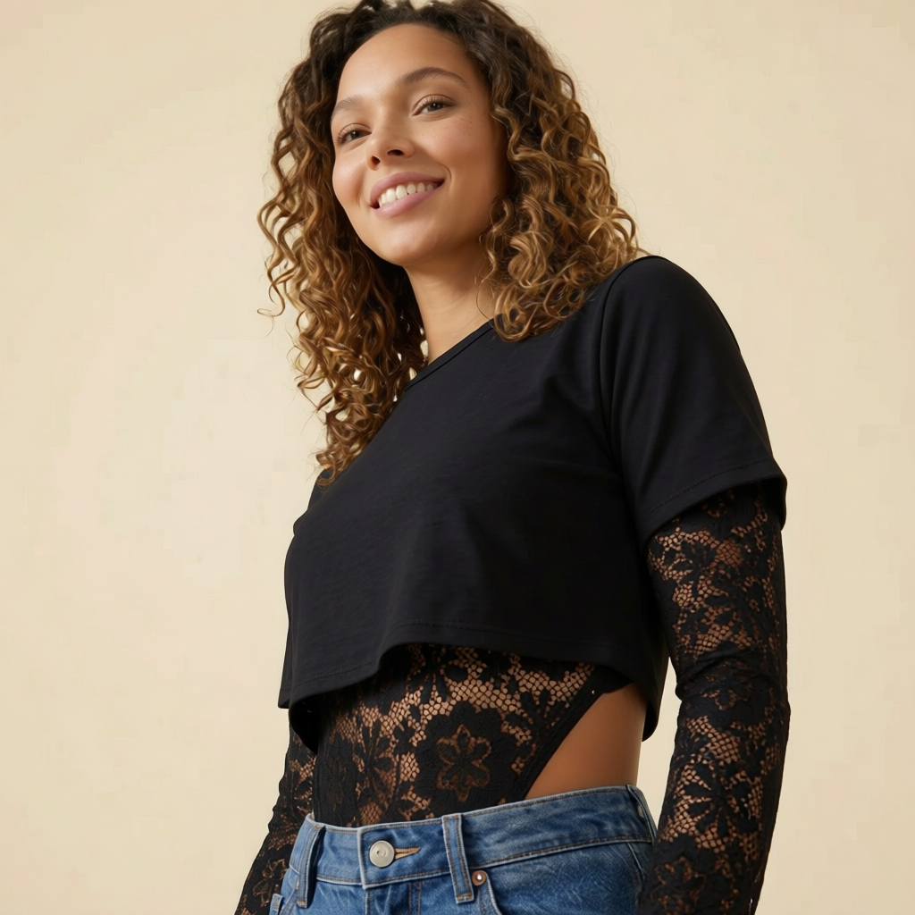 Body malla con basica encima