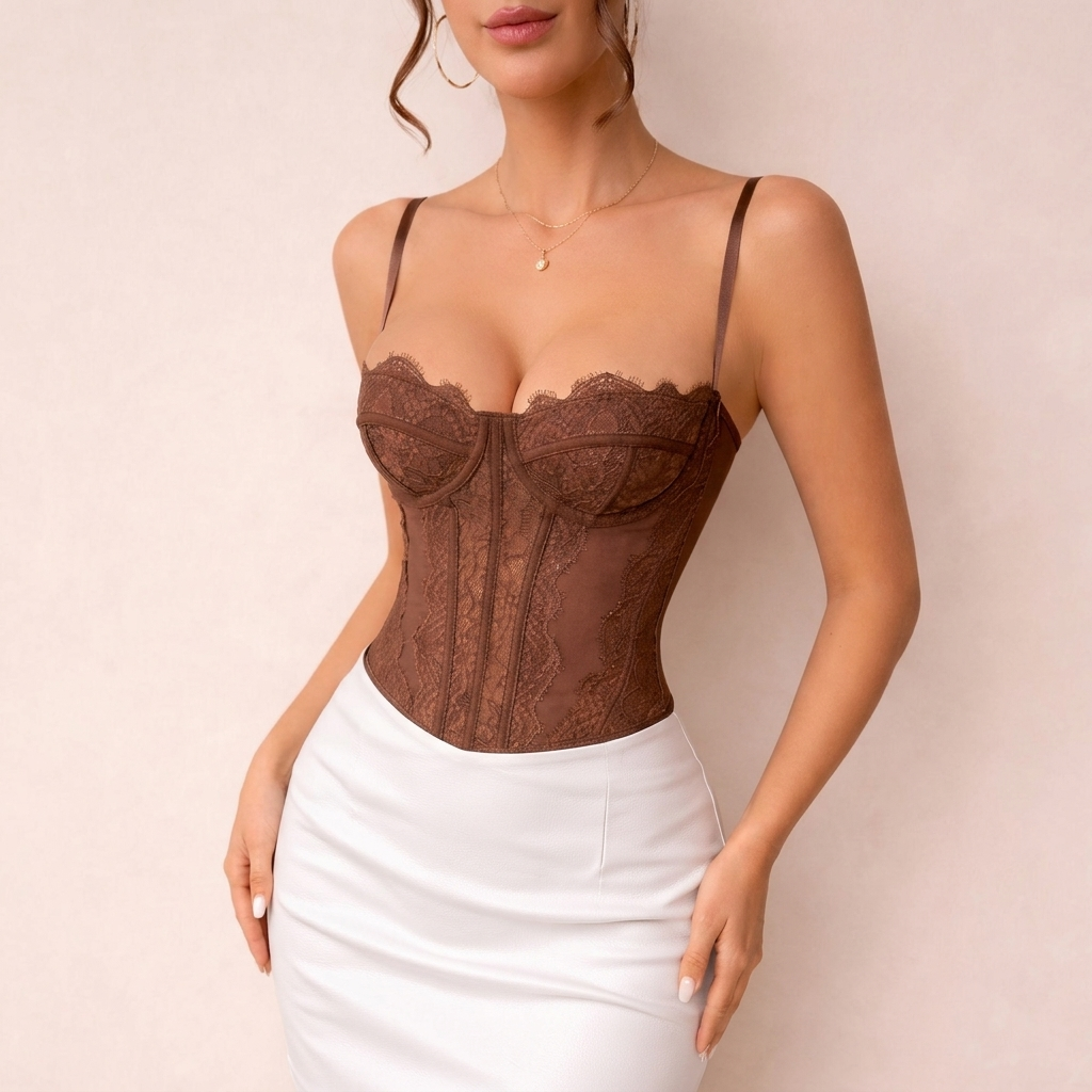 Corset Café Clásico