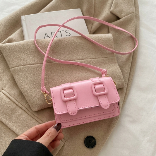 Bolso mini rosado chic