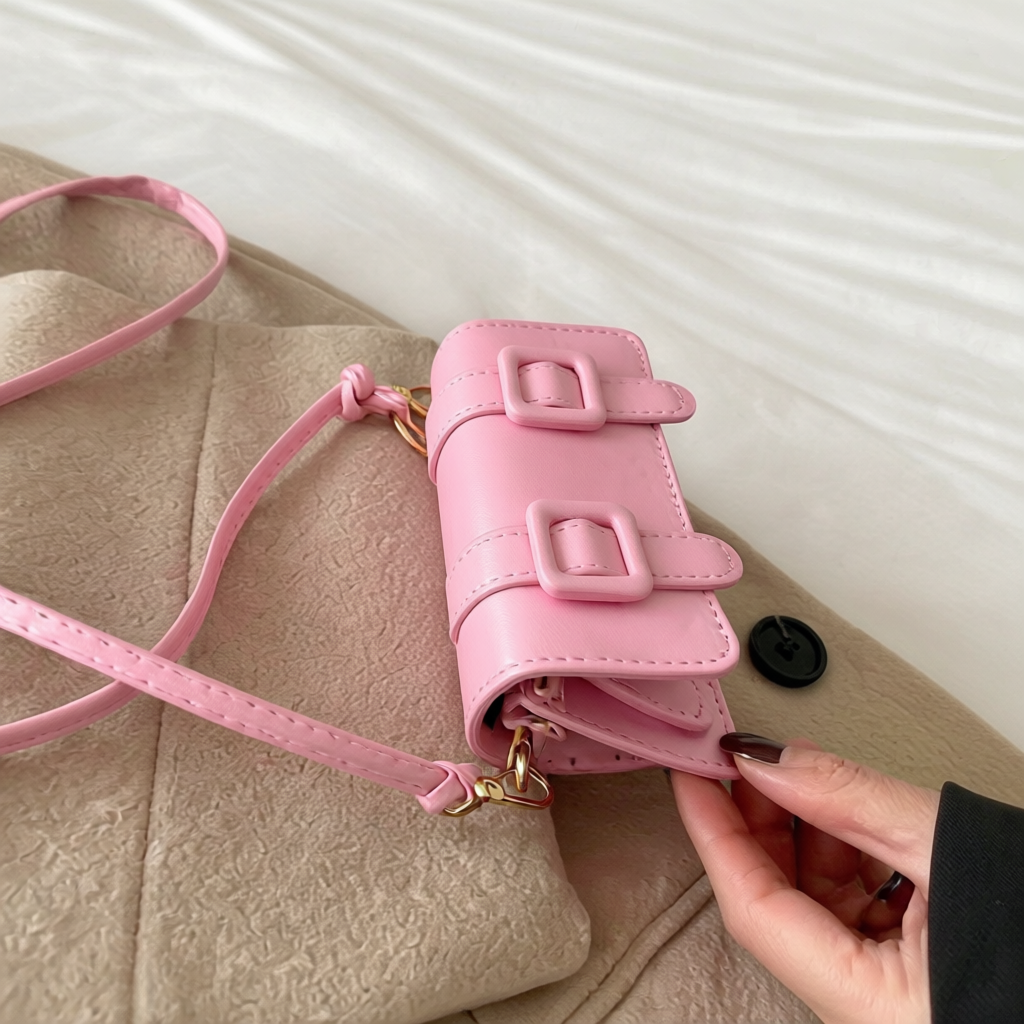 Bolso mini rosado chic